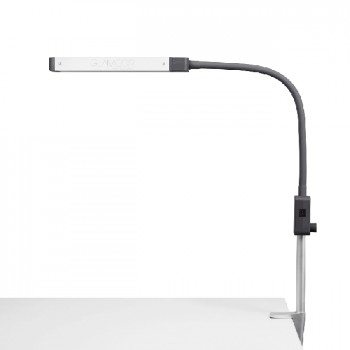 Lampe LED Glamcor REVEAL lumière du jour portable avec un bras flexible et fixation par serre-joint, EU